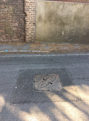 Manhole Cover Before Work