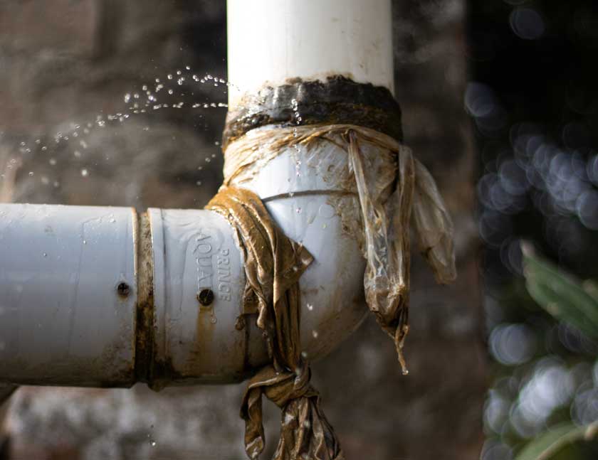 Leaking Drain Pipe