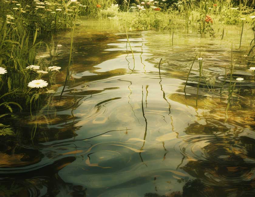 A weeping tile can stop gardens flooding