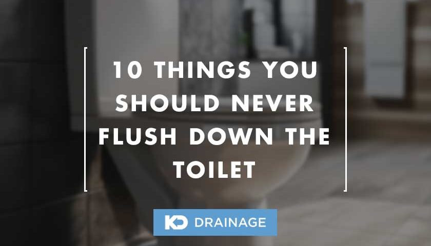 never flush down the toilet